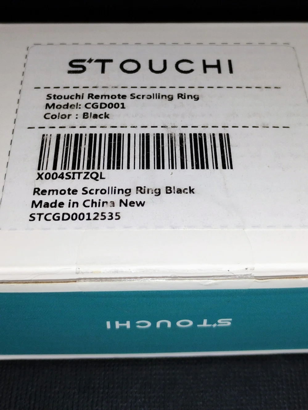Black Smart Wearable Ring Remote for Phones